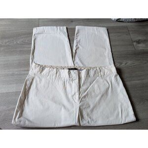 Talbots Womens Curvy Fit White Pants Size 16